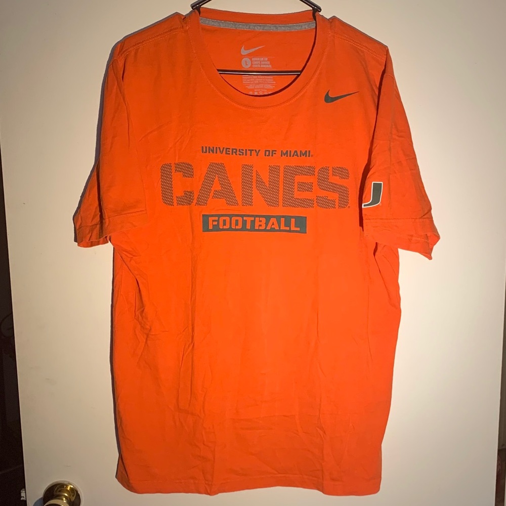 Miami Hurricanes Football Nike Tee